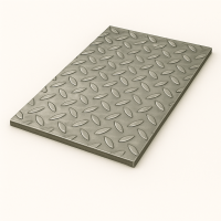 Лист стальной рифленый