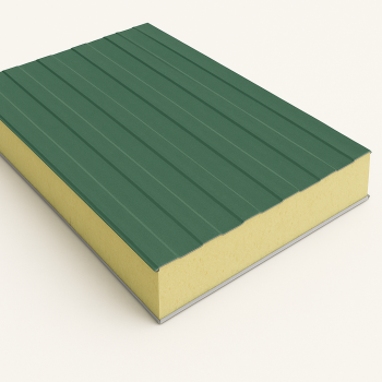 Стеновая сэндвич-панель с минеральной ватой 60 мм RAL 1014 в наличии в Астрахани